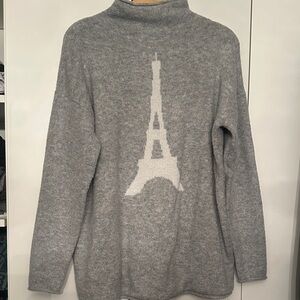 cupcakes & cashmere Gray Turtleneck Sweater